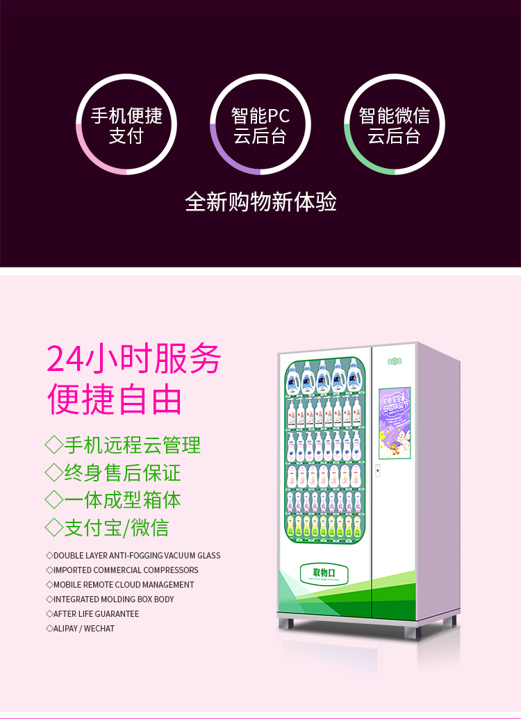 優(yōu)趣生活自動售賣醫(yī)療機(jī) 醫(yī)藥 婦嬰用品無人新零售(圖2)
